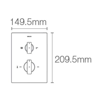 Kohler 2 Way Thermostatic Diverter Modern Life Edge 25761IN-9-RGD - Rose Gold Finish