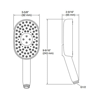 Kohler Multi Flow Hand Shower Statement 26284IN-BV - Brushed Bronze