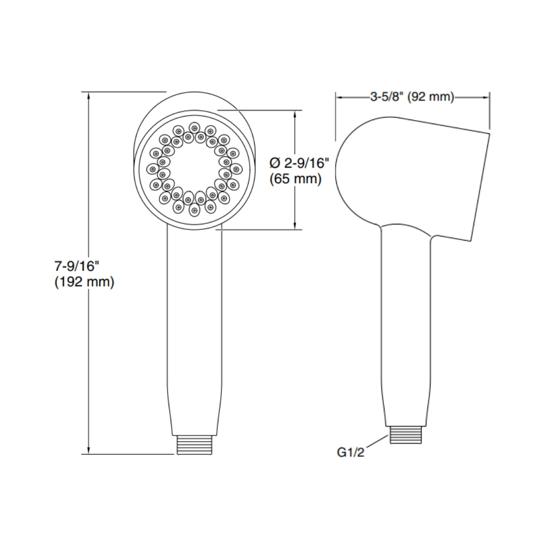 Kohler Single Flow Hand Shower Statement 26286IN-G-BV - Brushed Bronze