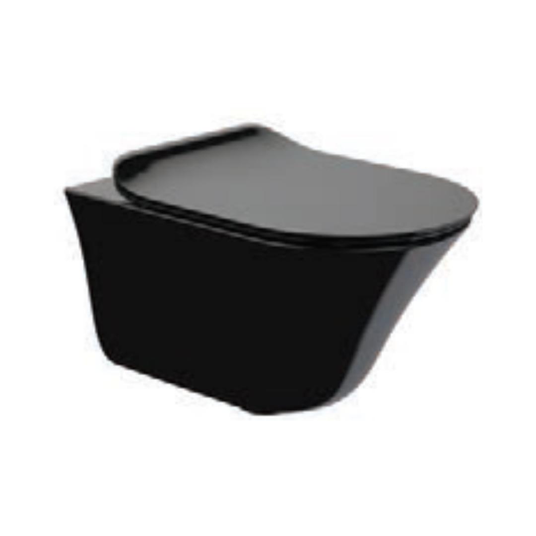 Kohler Wall Mounted Black Closet WC Vive K-26998IN-7 with P-Trap