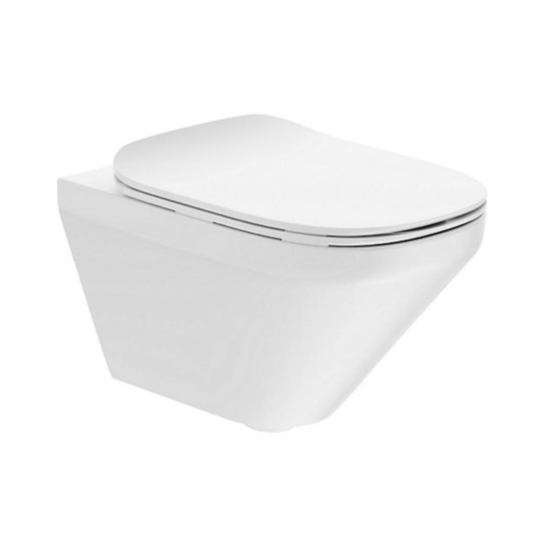 Kohler Wall Mounted White Closet WC ModernLife Edge K-27902IN-SS-0 with P-Trap