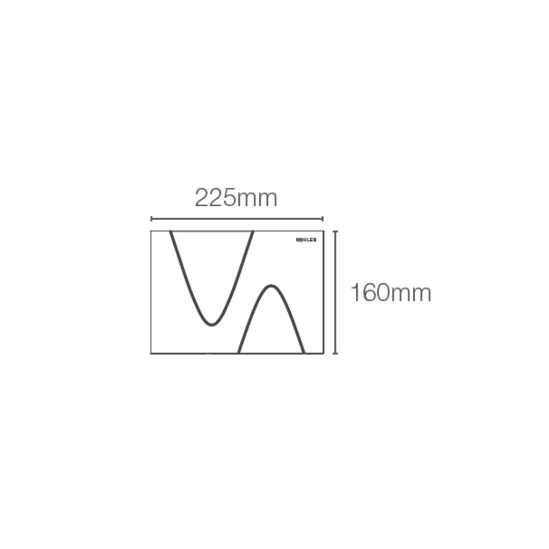 Kohler Flush Plate Summit K-28475IN-M-CP - Chrome