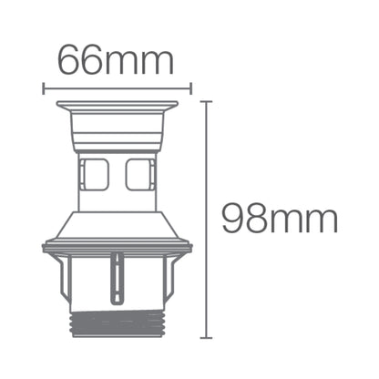 Kohler 3 inches Regular Waste Coupling K-45432IN-RGD - Rose Gold