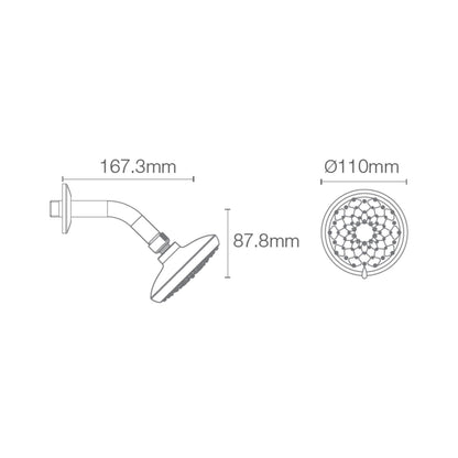 Kohler Multi Flow Overhead Shower Awaken 72425IN-CP - Chrome