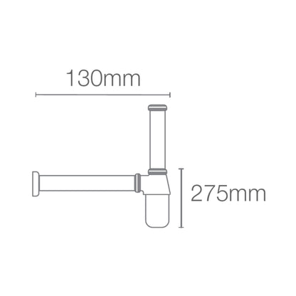 Kohler 12 Inch Bottle Trap Complementary K-7314IN-AF - French Gold