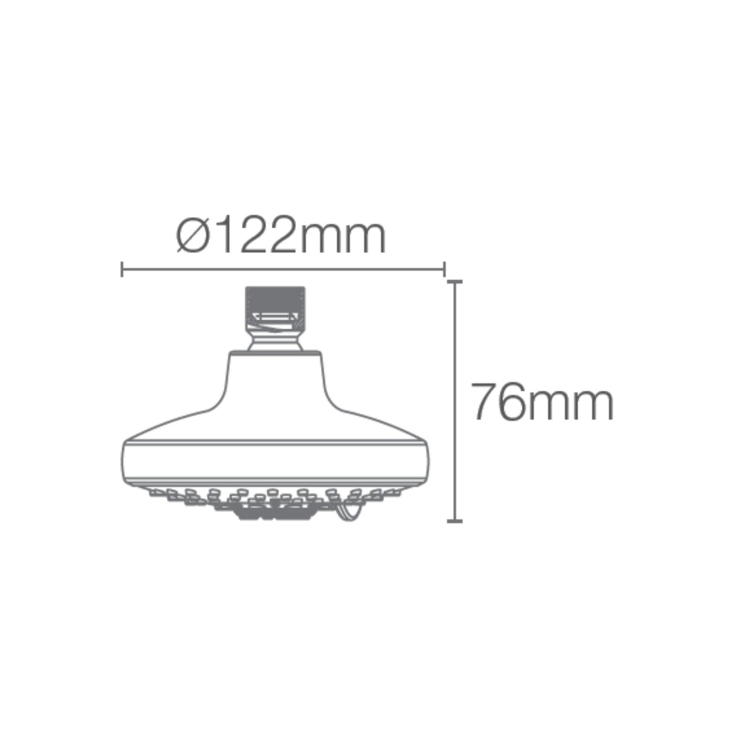 Kohler Multi Flow Overhead Shower Rain Duet 75924IN-CP - Chrome