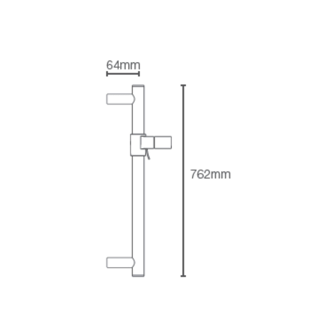 Kohler Shower Fitting Sliding Rail 8524-AF - French Gold