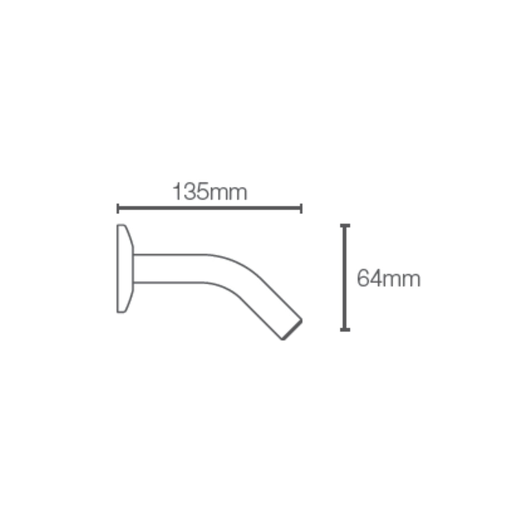 Kohler Wall Mounted Round 135 mm Shower Arm 99054IN-CP - Chrome
