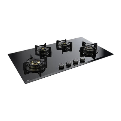 Kaff 90 cm Wall Mounted Chimney LYNN 90 DC BLDC + Kaff 90 cm 4 Burner Hob Ashford Series ASF 94M