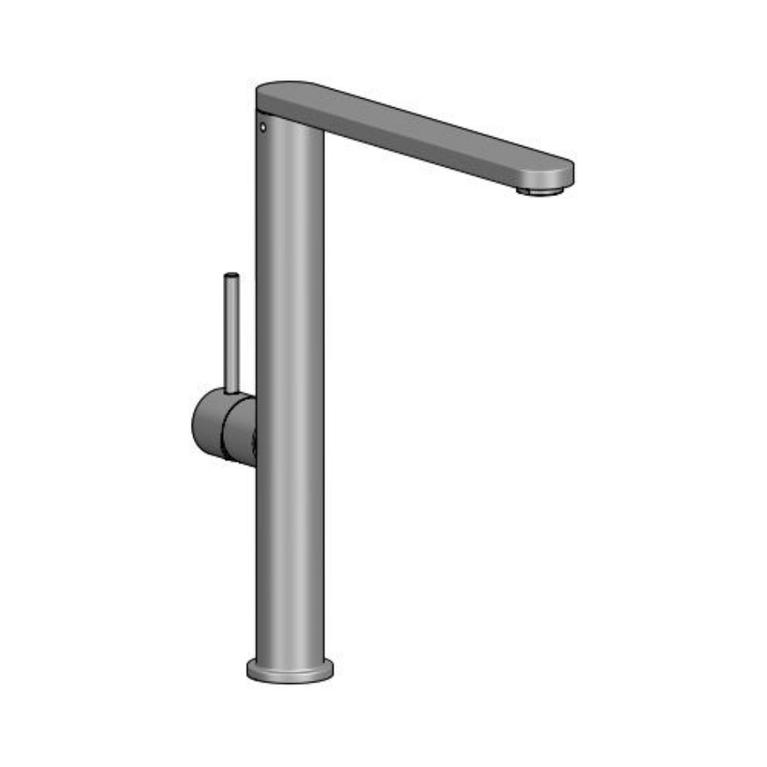 Reginox Table Mounted Regular Kitchen Sink Mixer KELSO with Extractable Hand Shower Spout in Stainless Steel Finish