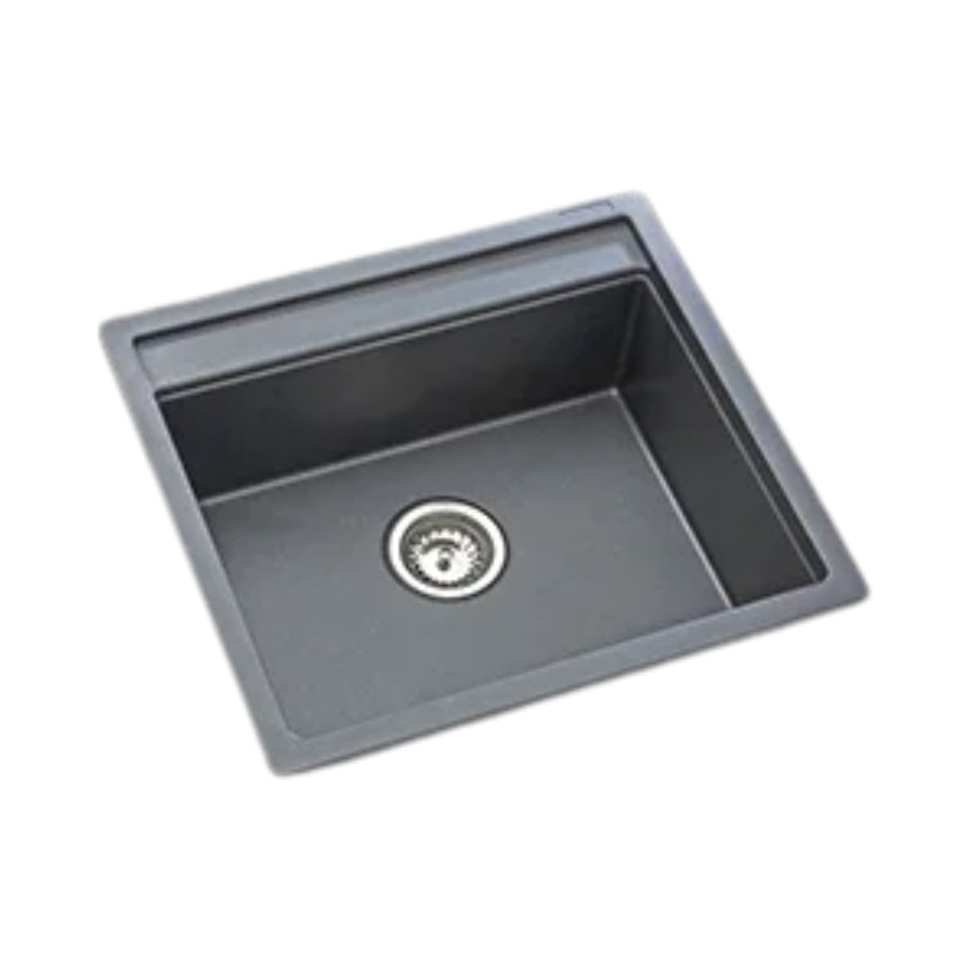 Kaff Quartz Sink Casso Series KSG 22 SB BLK ( 22 x 20 inches )  -  Black
