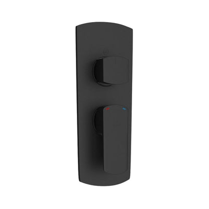 Jaquar 3 Way Diverter Kubix Prime KUP-BLM-35783NKPM Normal Flow - Black Matt Finish