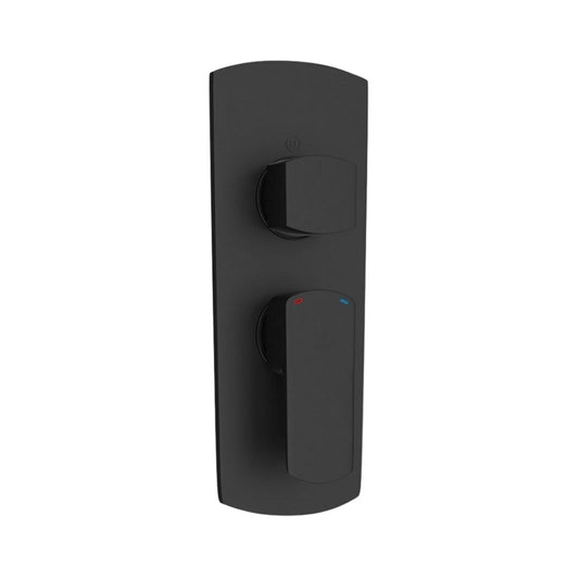 Jaquar 3 Way Diverter Kubix Prime KUP-BLM-35783NKPM Normal Flow - Black Matt Finish