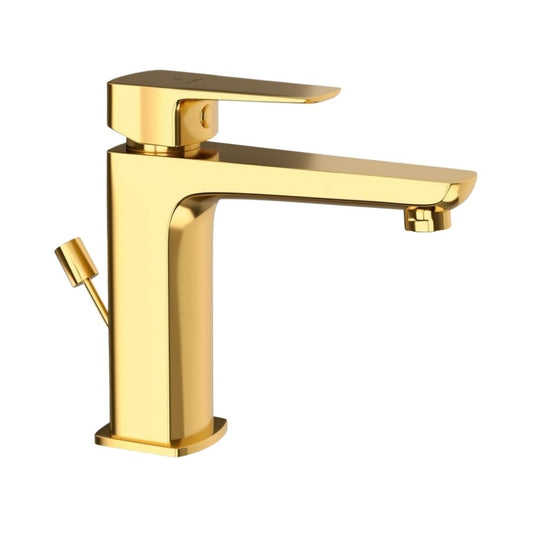 Jaquar Table Mounted Regular Basin Mixer Kubix Prime KUP-GLD-35051BPM - Full Gold