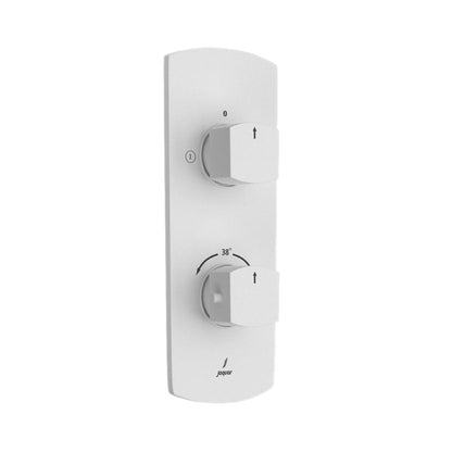 Jaquar 2 Way Thermostatic Diverter Kubix Prime KUP-WHM-35681PM Normal Flow - White Matt Finish