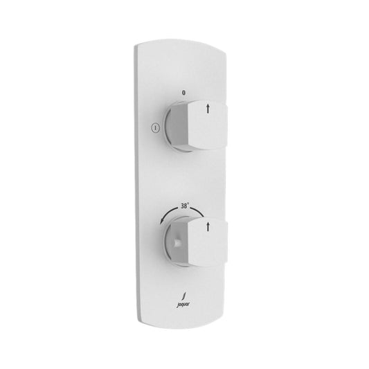 Jaquar 2 Way Thermostatic Diverter Kubix Prime KUP-WHM-35681PM Normal Flow - White Matt Finish
