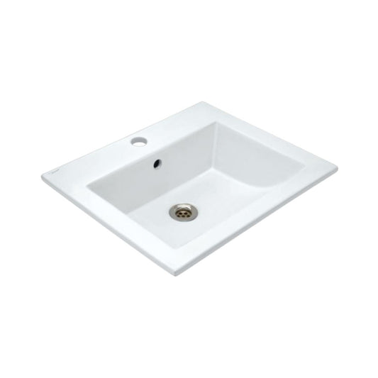 Jaquar White Rectangle Counter Top Standard Basin – Decure.in