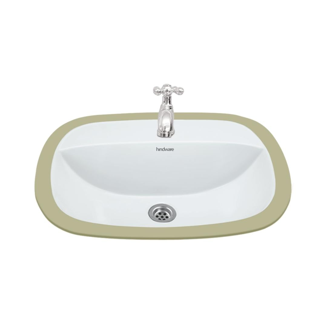 Jaquar - Under Counter Rectangle White Wash Basin - Fonte - FNS WHT ...
