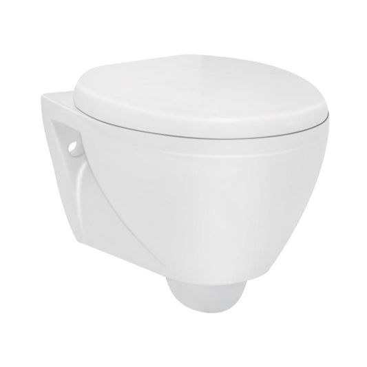 Hindware Wall Mounted White Closet WC Lara 20097 WHITE with P-Trap