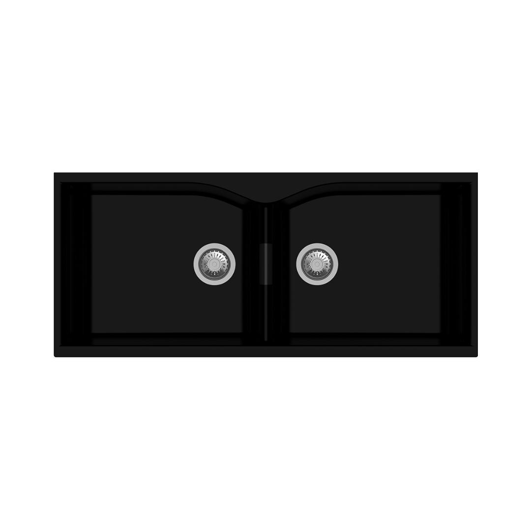 Carysil Quartz Sink Largo Largo 4520 ( 45 x 20 inches )  -  Nera