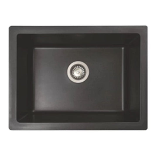 Nirali Quartz Sink Quartz Elite Range LIVIA LARGE ( 24 x 18 inches )  -  Snow White