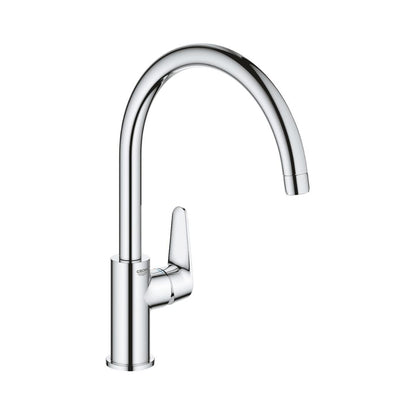 Grohe Table Mounted Regular Kitchen Sink Mixer Baucurve M31231001 with Swinging Spout in Chrome Finish
