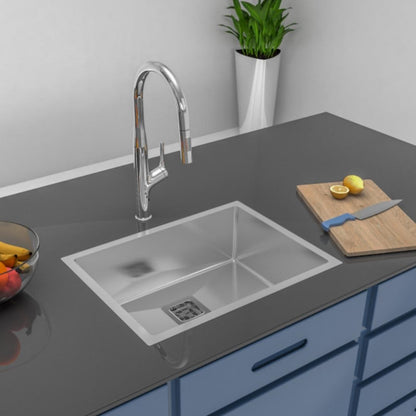 Carysil Stainless Steel Sink Micro Radius R 10 MICRO RADIUS R 10 SINGLE BOWL 24 X 18 X 8 ( 24 x 17 inches ) - Matt