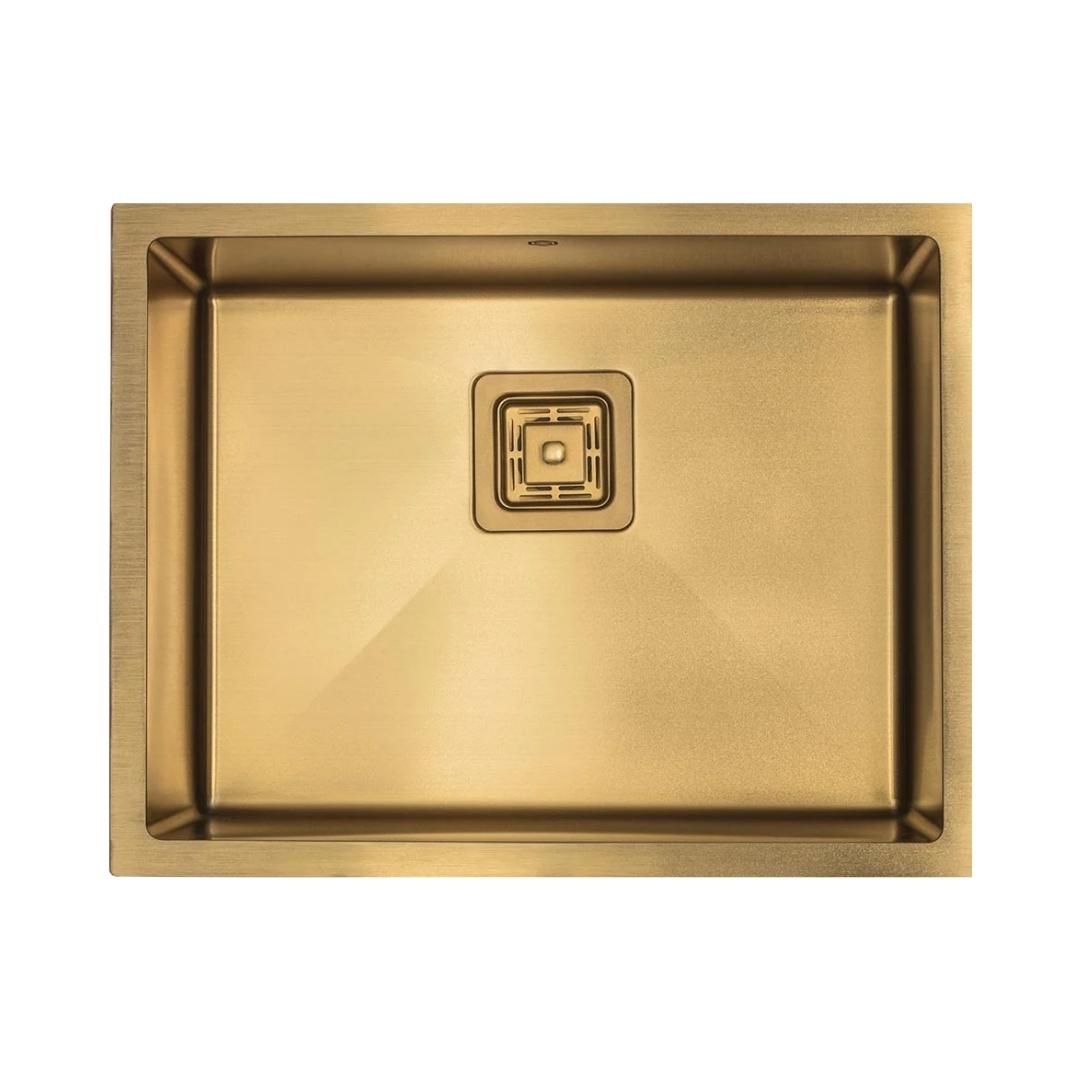 Carysil Stainless Steel Sink Micro Radius R 10 MICRO RADIUS R 10 PVD FINISH SINGLE BOWL 31 X 17 X 9 ( 31 x 17 inches ) - Gold