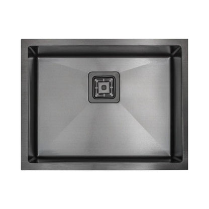 Carysil Stainless Steel Sink Micro Radius R 10 MICRO RADIUS R 10 PVD FINISH SINGLE BOWL 31 X 17 X 9 ( 31 x 17 inches ) - Gun Metal