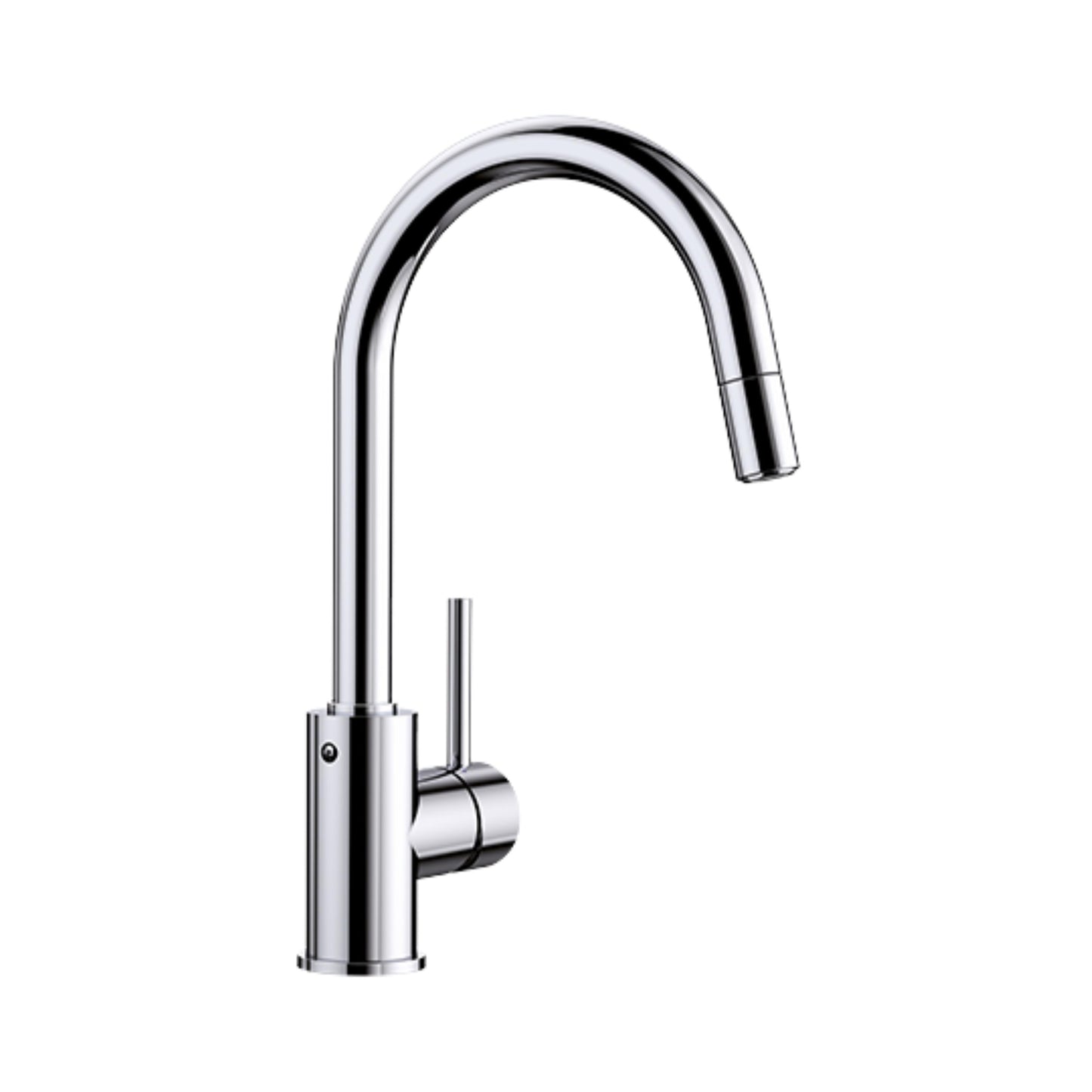 Hafele Table Mounted Pull-Down Kitchen Sink Mixer Blanco MIDA-S with Extractable Hand Shower Spout in Chrome Finish