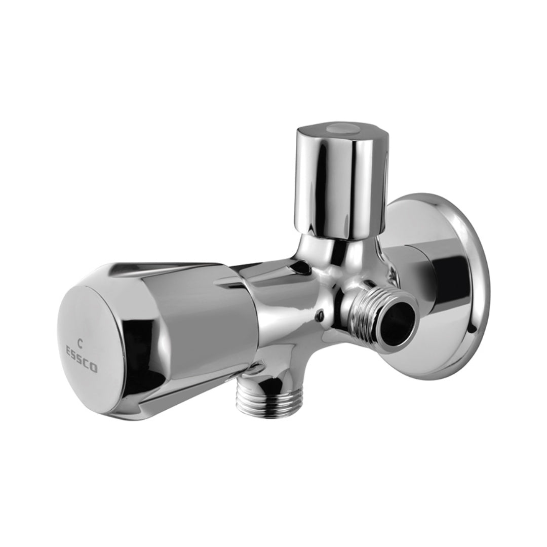 Essco Basin Area 2 Way Angle Valve Marvel MQT-CHR-526AKN - Chrome
