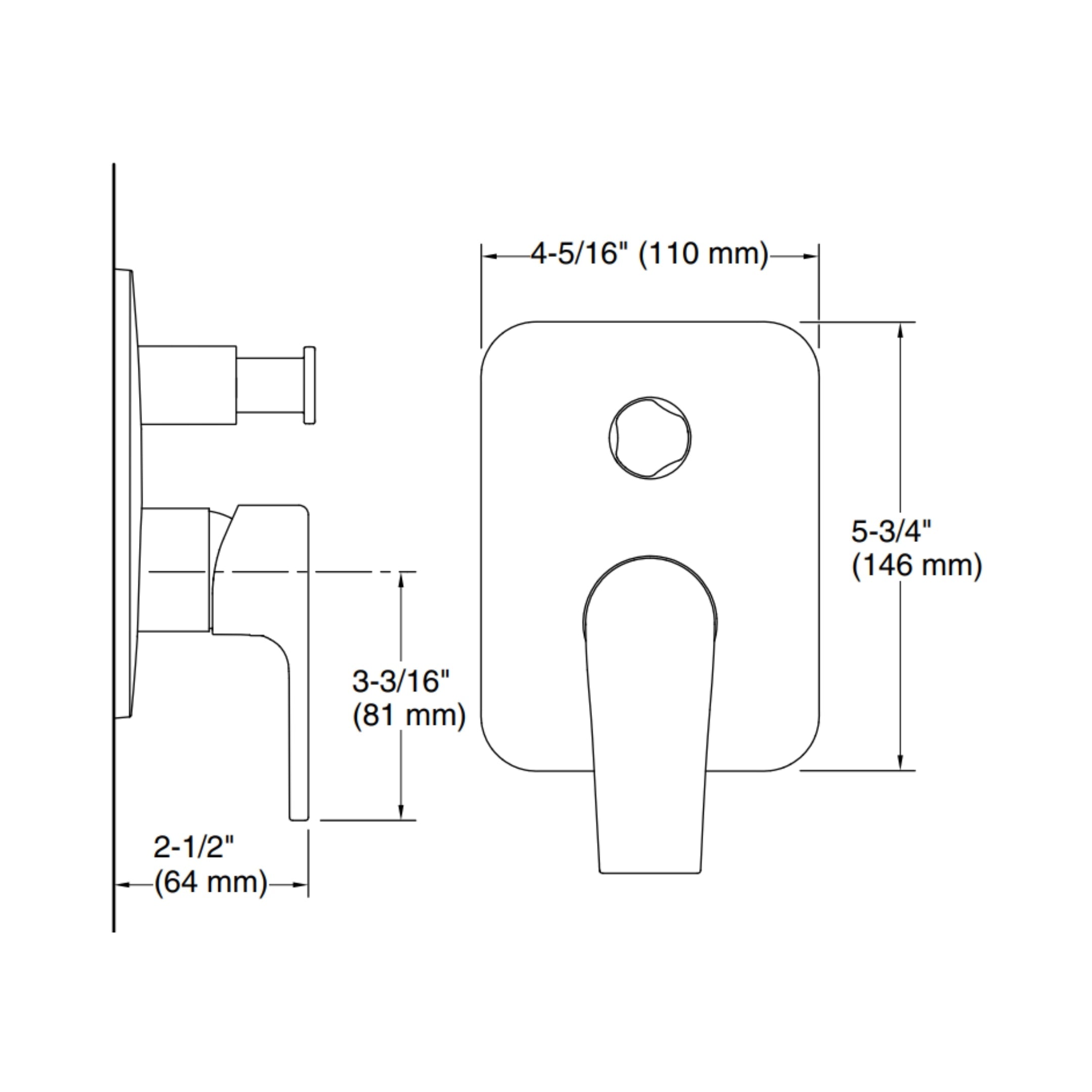Kohler 3 Way Diverter Apt Flux 33992IN-4FP-CP - Chrome Finish on