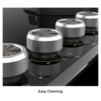 Hafele 60 cm 4 Burner Hob Altius Series ALTIUS FS 460 + Hafele 2 Zones Induction Hob NERO 30