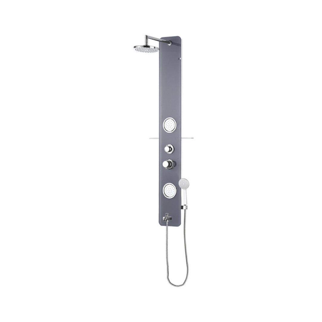 Parryware Manual 3 Way Shower Panel C884199 - Stainless Steel Glass
