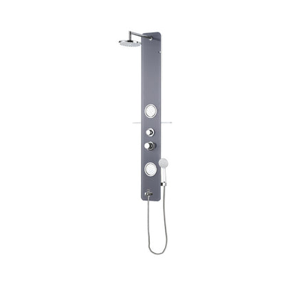 Parryware Manual 3 Way Shower Panel C884199 - Stainless Steel Glass