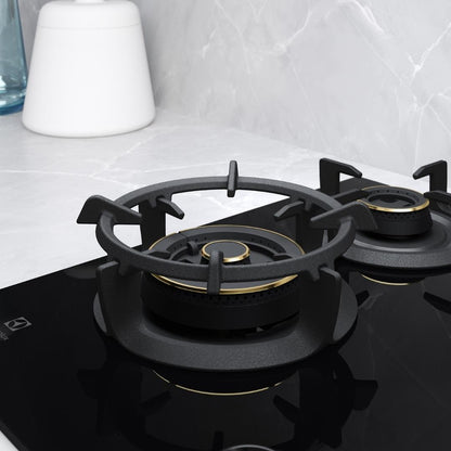 Electrolux 60 cm Wall Mounted Chimney UltimateTaste 700 Series ECS6939KB + Electrolux 60 cm 4 Burner Hob UltimateTaste 300 EHG6430BC