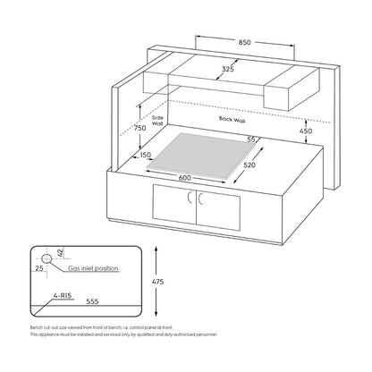 Electrolux 60 cm 4 Burner Hob UltimateTaste 300 EHG6430BC