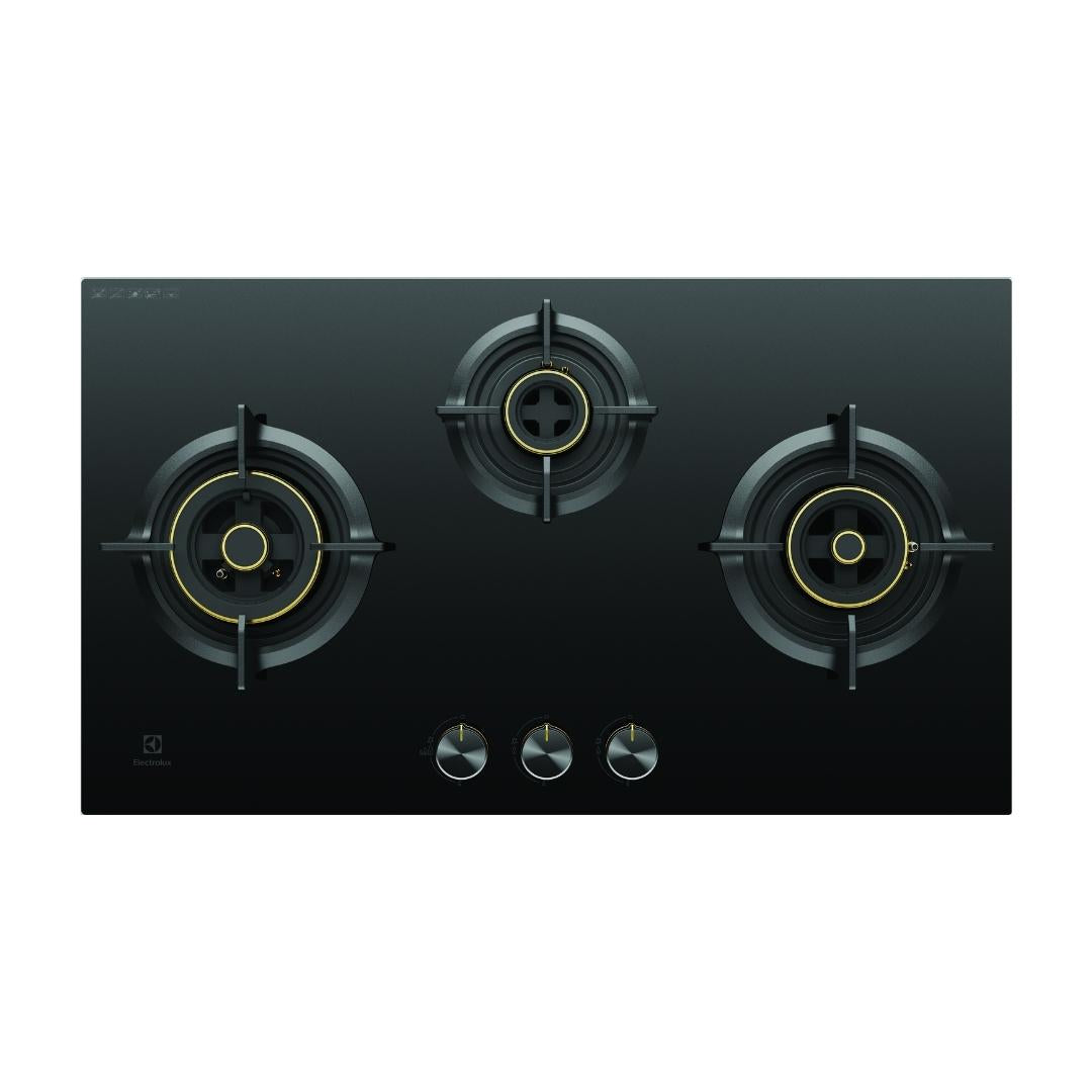 Electrolux 90 cm Wall Mounted Chimney UltimateTaste 700 Series ECT9841KB + Electrolux 78 cm 3 Burner Hob UltimateTaste 300 EHG7330BC