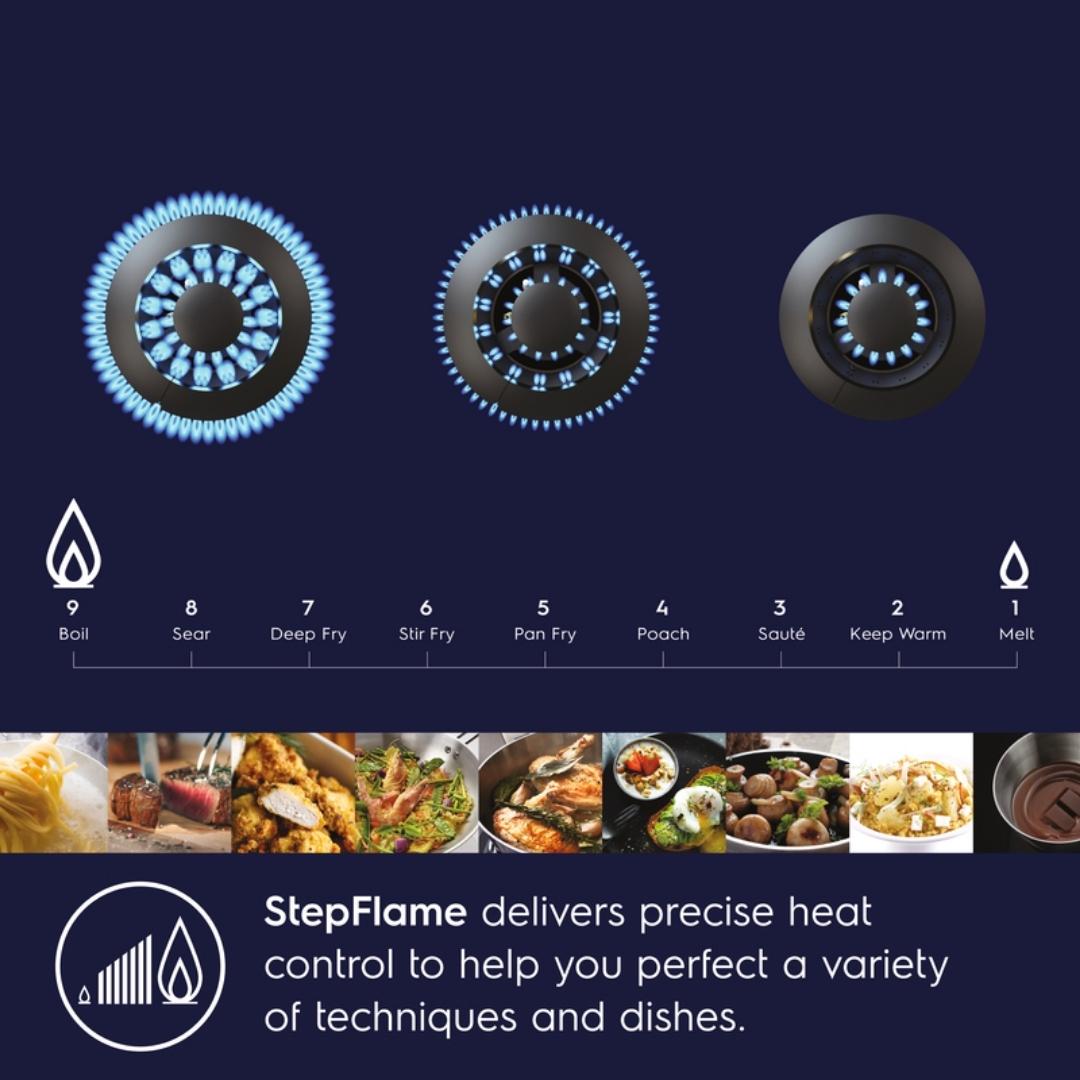 Electrolux 90 cm Wall Mounted Chimney UltimateTaste 700 Series ECS9941GB + Electrolux 90 cm 3 Burner Hob UltimateTaste 700 EHG9351BC