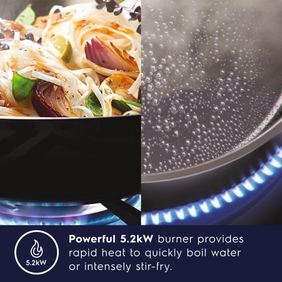 Electrolux 90 cm Wall Mounted Chimney UltimateTaste 700 Series ECT9841KB + Electrolux 90 cm 3 Burner Hob UltimateTaste 700 EHG9351BC