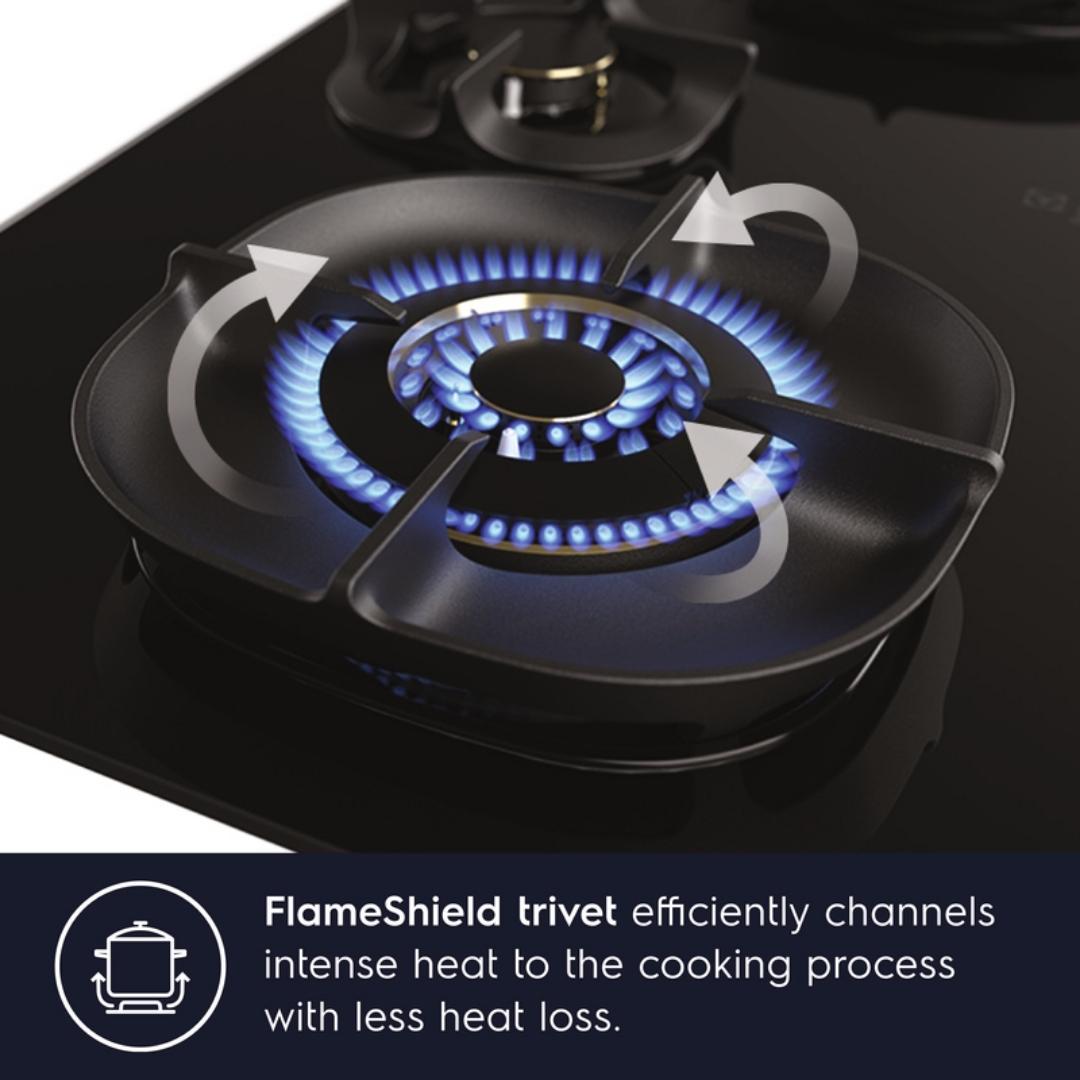 Electrolux 90 cm Wall Mounted Chimney UltimateTaste 700 Series ECS9941GB + Electrolux 90 cm 3 Burner Hob UltimateTaste 700 EHG9351BC