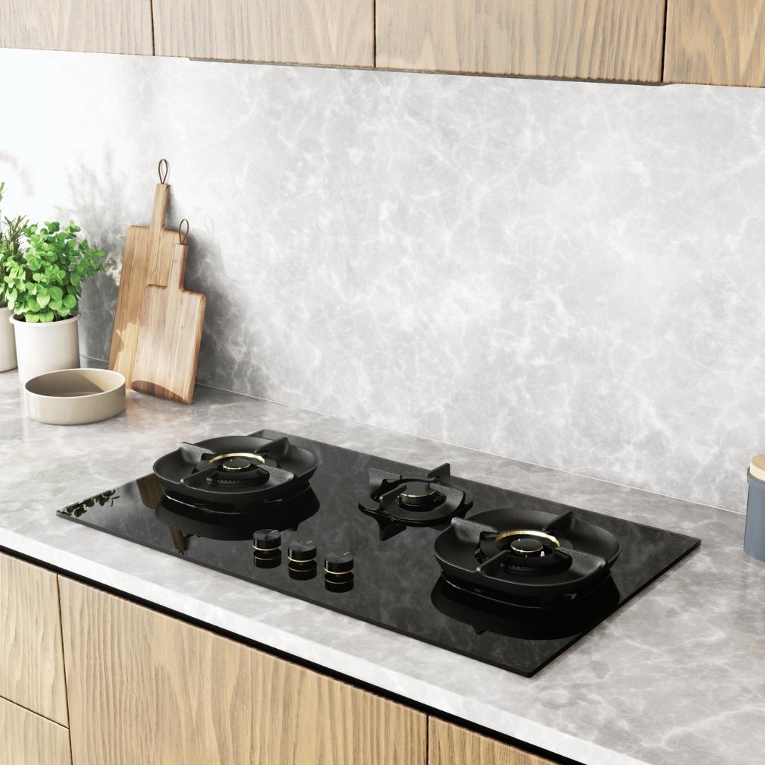 Electrolux 90 cm Wall Mounted Chimney UltimateTaste 700 Series ECC9841GB + Electrolux 90 cm 3 Burner Hob UltimateTaste 700 EHG9351BC
