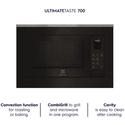 Electrolux Built In Oven UltimateTaste 300 KOH3H00BK + Electrolux Built-In Convection Microwave UltimateTaste 700 EMSB25XC + Electrolux 90 cm Wall Mounted Chimney UltimateTaste 700 Series ECT9841KB + Electrolux 90 cm 4 Burner Hob UltimateTaste 300 EHG9430BCI