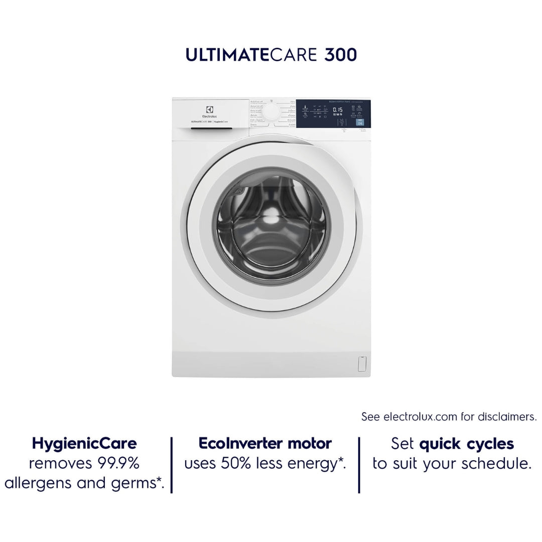 Electrolux Fully Automatic Front Loader 7.5 Kg Washing Machine UltimateCare 300 EWF7524D3WB