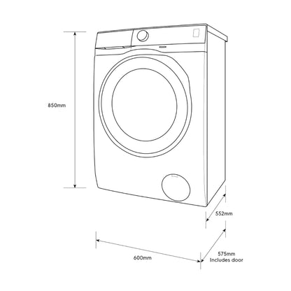 Electrolux Fully Automatic Front Loader 8 Kg Washing Machine UltimateCare 500 EWF8024R5WB