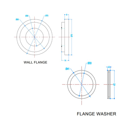 Hindware Basin Area Stop Valve Element Gold F360007PGD - Gold