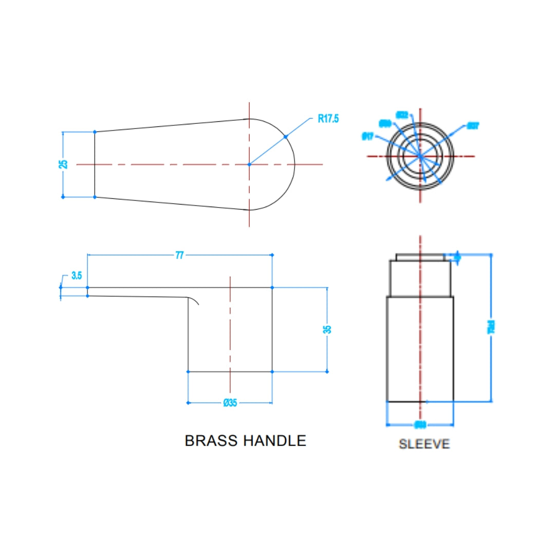 Hindware Basin Area Stop Valve Element Gold F360007PGD - Gold