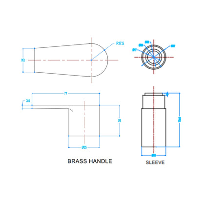 Hindware Basin Area Stop Valve Element Gold F360007PGD - Gold