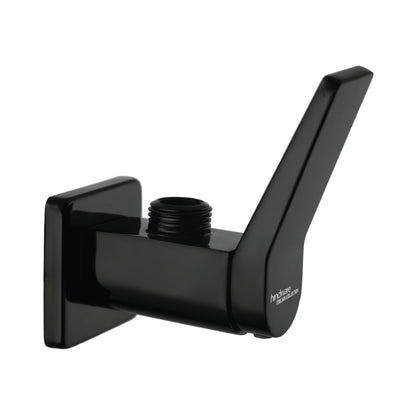 Hindware Basin Area Angle Valve Edge Chrome Black F410006GRT - Black Chrome