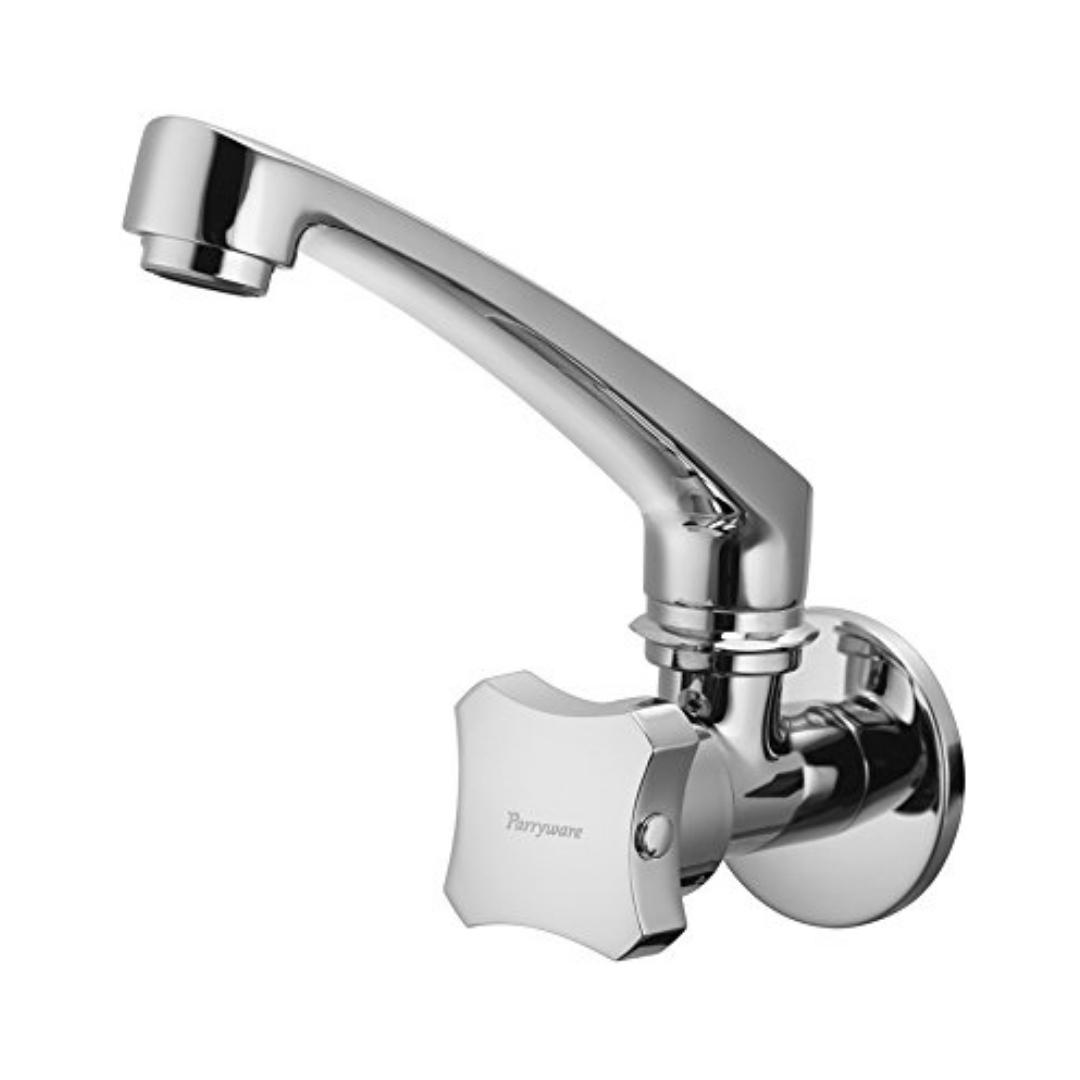 Parryware Wall Mounted Regular Kitchen Sink Tap Jade G0221A1 with Swinging Spout in Chrome Finish